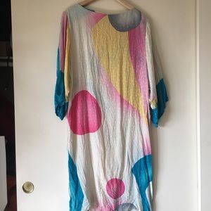 100% silk stunning vintage dress